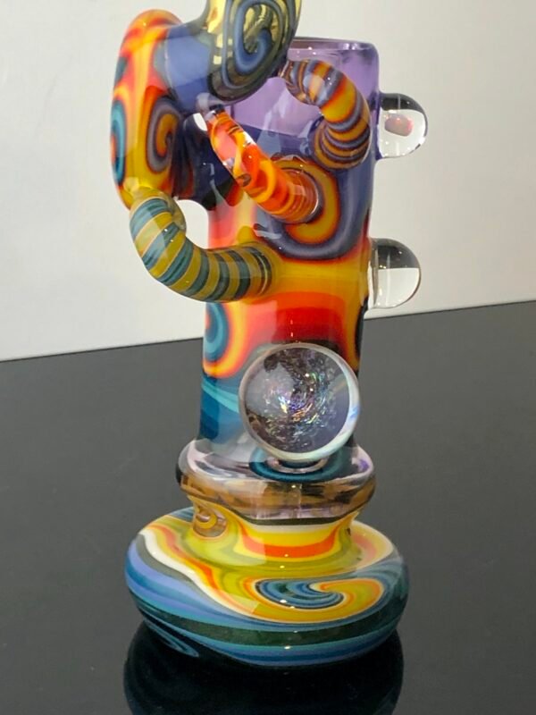 WillStar Glass Bubbler with 14mm 3-Hole Slide - Image 6