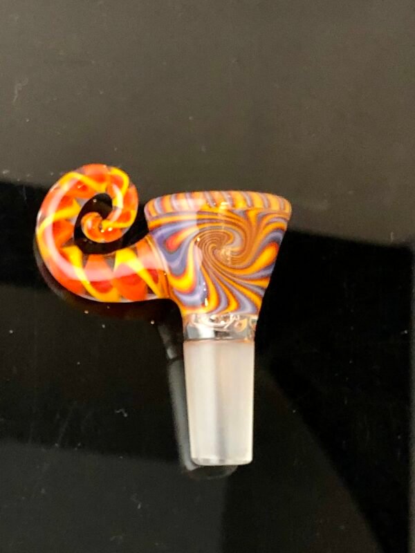 WillStar Glass Bubbler with 14mm 3-Hole Slide - Image 3