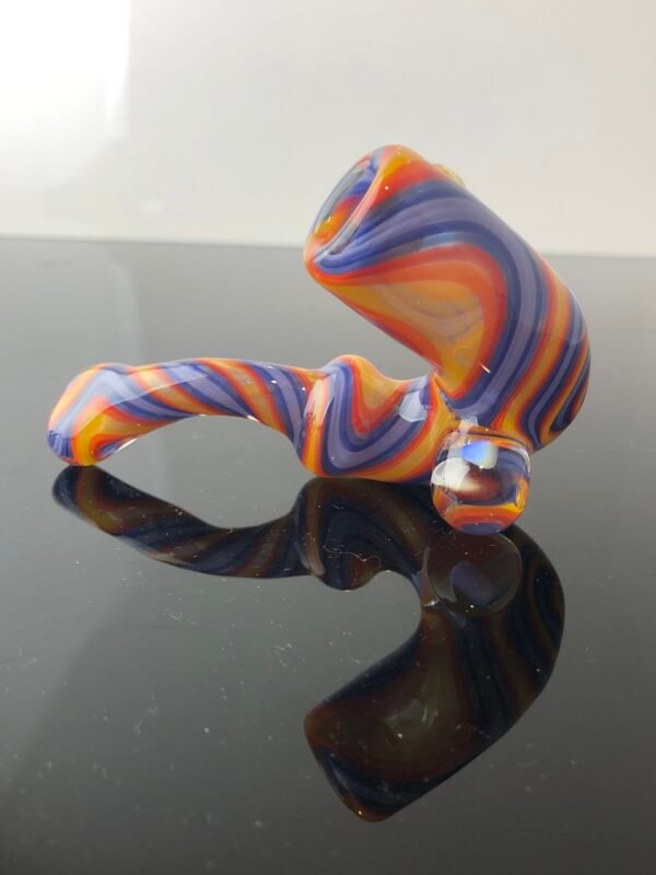 Mini Pocket Sherlock Pipe with Opal Inlay - Image 7