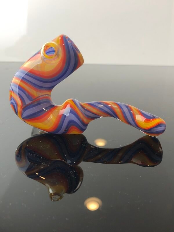 Mini Pocket Sherlock Pipe with Opal Inlay - Image 4