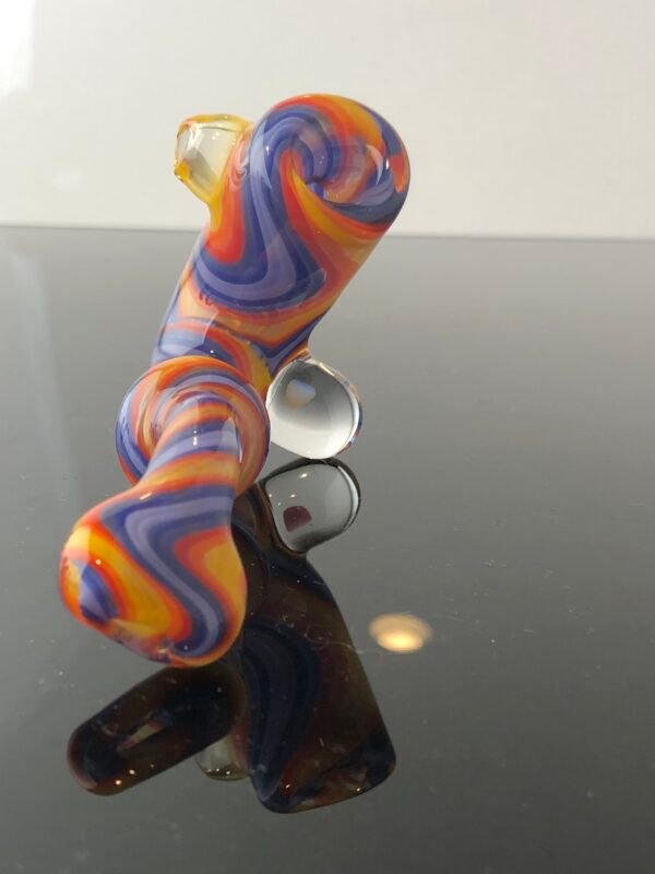 Mini Pocket Sherlock Pipe with Opal Inlay - Image 5