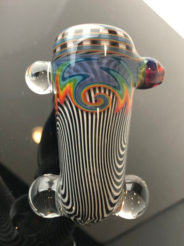 Double-Layer Wig-Wag Sherlock Pipe with Milli Marbles - Image 6