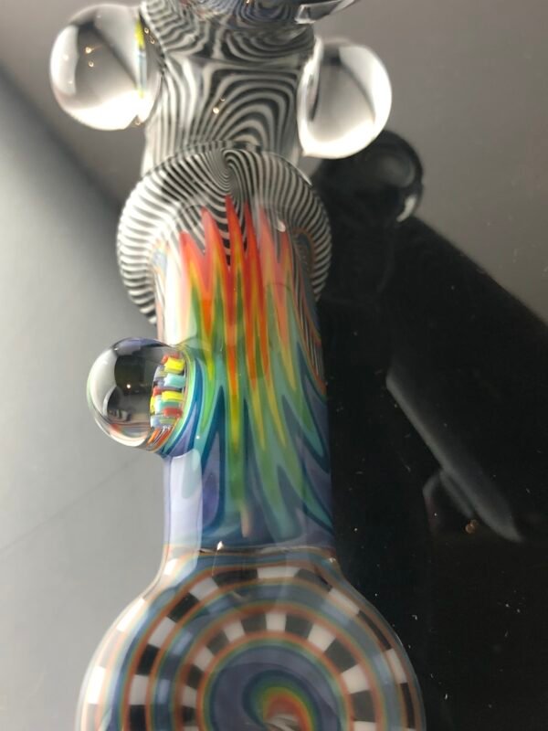 Double-Layer Wig-Wag Sherlock Pipe with Milli Marbles - Image 13