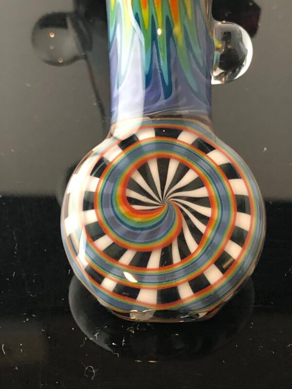Double-Layer Wig-Wag Sherlock Pipe with Milli Marbles - Image 12