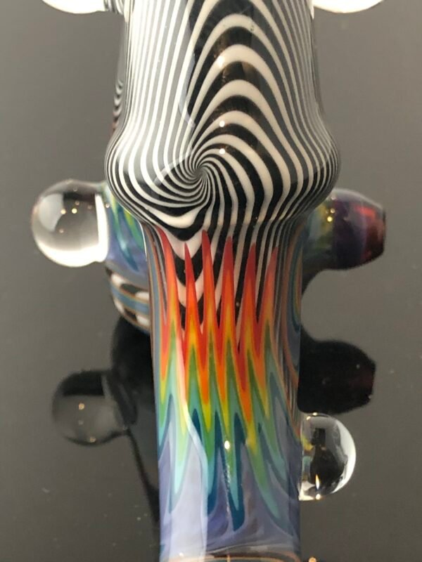 Double-Layer Wig-Wag Sherlock Pipe with Milli Marbles - Image 11